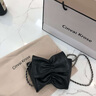 CinvaiKrose輕奢迷你斜挎包女2025新款蝴蝶結(jié)單肩鏈條包腋下包七夕情人節(jié)禮物 黑色送女友老婆禮物走心 曬單實(shí)拍圖