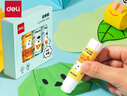 得力（deli）【全網(wǎng)低價(jià)】9gPVA固體膠水 安全可水洗 兒童膠棒 手工學(xué)生文具 面包小狗系列 4支/盒 JT123 曬單實(shí)拍圖