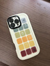 素洛適用蘋果16promax手機(jī)殼暈染彩色格子iPhone15pro高級(jí)感創(chuàng)意時(shí)尚14個(gè)性情侶泡芙殼13硅膠全包防摔 古董白-暈染幸運(yùn)格子 iPhone 16 Pro Max 曬單實(shí)拍圖