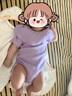 phibear新初生嬰兒衣服禮盒套裝送禮用品見面禮寶寶女孩滿月百天夏季公主 可愛小天使紫色G款 66cm 曬單實拍圖