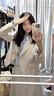 源菲埡短款休閑西裝外套女2025新款小個(gè)子高級(jí)感大學(xué)生面試正裝職業(yè)套裝 單件杏色西裝 L 曬單實(shí)拍圖