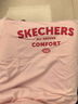 Skechers斯凱奇男女童純棉短袖T恤衫兒童夏季寬松透氣運動上衣L225K055 暗粉/03GA 160 曬單實拍圖