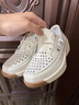 回力瑞真皮鏤空洞洞鞋女2025夏季新款透氣百搭軟底運(yùn)動(dòng)時(shí)尚休閑涼鞋單鞋 3350杏色 跟高【4厘米】 37 腳胖腳寬 拍大一碼 曬單實(shí)拍圖