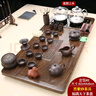 峰字旗全自動(dòng)玻璃底部上水茶盤家用客廳功夫茶具套裝一體大茶臺(tái)整套辦公 福滿天下+黑紫砂+底部上水 曬單實(shí)拍圖