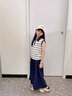 熙克賓威女童夏套裝2025新款女孩衣服洋氣夏薄款上衣冰絲闊腿褲女大童夏季 上衣+褲子 薄款 130 曬單實(shí)拍圖