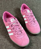 adidas「T頭鞋」STADT經典時尚薄底運動板鞋男女阿迪達斯三葉草   淺粉/漢玉白/樹脂黃(女生買小半碼)   37 曬單實拍圖