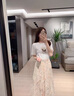 FEISIMI連衣裙女裝衣服夏季新款碎花連衣裙女夏季2025新款兩件裝套裝裙子 圖片色套裝 S 曬單實(shí)拍圖
