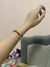 中國黃金（CHINA GOLD）雙環(huán)莫比烏斯銀手鐲女款足銀鐲子年生日禮物送女友老婆教師節禮物 足銀雙環(huán)手鐲【58圈口】 19克 曬單實(shí)拍圖