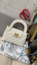 百麗包包女包商場(chǎng)同款小香風(fēng)mini凱莉包手提包X7183AX5 米色 F 曬單實(shí)拍圖