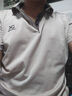 羅蒙（ROMON）無痕冰絲短袖t恤男2025新款翻領polo衫寬松半袖體恤商務休閑上衣 米色 2XL 曬單實拍圖