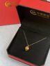 中國黃金（CHINA GOLD）黃金項(xiàng)鏈女足金皇冠吊墜金飾飾品國慶中秋節(jié)禮物送女友老婆 【賀卡定制/聯(lián)系客服】 曬單實(shí)拍圖