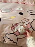 水星系列家紡A類母嬰級全棉少女心四件套純棉床單被套卡通兒童可愛三件套 可愛凱蒂貓-粉 特殊1.8M床笠款四件套適合220*2 曬單實拍圖