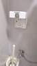 國際電工86型一體式插座防水盒家用衛(wèi)生間帶開關五孔90°開合插座面板防濺保護盒 白色一開五孔防水【暗裝】 曬單實拍圖