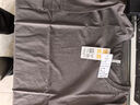 頂瓜瓜純棉睡衣長(cháng)袖上衣春秋冬季純色圓領(lǐng)寬松大碼全棉 S-181 虛谷灰  女款上衣 M 曬單實(shí)拍圖