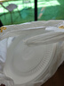 美麗雅一次性餐盤食品級 23cm*30只露營野餐水果燒烤蛋糕盤子 曬單實(shí)拍圖