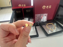 老廟黃金耳飾足金愛(ài)心耳釘通勤百搭送老婆送媽媽生日禮物送女友 曬單實(shí)拍圖