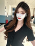 NYEF德國防曬面罩女夏季戶外高爾夫跑步專用冰絲透氣口罩露嘴鼻 水霧灰【UPF50+】 換洗兩只裝 【均碼】高彈耳帶-舒適不勒 曬單實拍圖