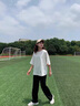NYING棉麻短袖t恤男夏季新款潮牌薄款透氣亞麻體恤五分袖大碼寬松上衣 白色 XL （130-150斤） 曬單實(shí)拍圖