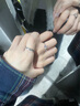 DRIG戒指情侶對戒男女純銀結婚訂婚紀念日生日禮物送老婆女友一對 蝴蝶【單女款】 開(kāi)口可調節 曬單實(shí)拍圖