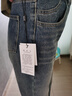 德瑪納（dme）【輕氧云感棉】冬季丹寧愛(ài)好者舒適遮肉口袋實(shí)穿小心機女式牛仔褲 中牛仔藍 L 曬單實(shí)拍圖