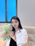 捉趣背帶褲小豬毛絨玩具可愛(ài)治愈玩偶公仔睡覺(jué)抱枕娃娃女孩女生日禮物 新款背帶褲青蛙 全長(cháng)約31cm 曬單實(shí)拍圖