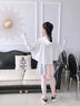 艾卡諾 I.KARNOW女童防曬服套裝夏季2025新款兒童冰絲長袖防曬衣外套大童褲子夏天 10098白色+15092灰【防曬套裝】 150 曬單實(shí)拍圖