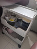 優(yōu)勤（YOUQIN）辦公室打印機置物架落地小推車(chē)文件收納架桌下多層可移動(dòng)儲物架子 打印機文件推車(chē)-三層 曬單實(shí)拍圖
