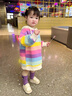 G.DUCKKIDS小黃鴨童裝女童連衣裙秋裝2025新款兒童裙子洋氣小女孩連帽衛(wèi)衣裙 花色 80 7-11月(建議寶寶75-85cm)cm 曬單實(shí)拍圖