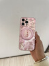 FEIIE粉金蝴蝶適用于蘋果16手機(jī)殼iPhone15ProMax創(chuàng)意磁吸支架蘋果14高級(jí)感全包防摔13時(shí)尚輕奢女保護(hù)套 高端皮紋款【粉金蝴蝶】360°旋轉(zhuǎn)磁吸支架 iPhone16Pro 曬單實(shí)拍圖