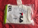 FILA 斐樂(lè)官方女子針織背心2025秋新款時(shí)尚休閑簡(jiǎn)約修身無(wú)袖上衣 云白-WT 2XL 180/96A/XXL 曬單實(shí)拍圖
