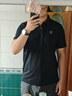 卡爾美（KELME）運(yùn)動(dòng)POLO衫男士翻領(lǐng)運(yùn)動(dòng)T恤夏季純色女士 透氣速干定制短袖 男 黑色 XL 曬單實(shí)拍圖