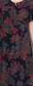 珂源羊胖媽媽夏裝舒服連衣裙中老年女夏季遮肚花裙子 藏青色 XL 曬單實(shí)拍圖