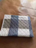 JCZS德國品牌隔尿墊老人成人防水可洗床上專(zhuān)用純棉透氣防滑大尺寸床單 藍大格子吸水防漏() 80x120cm 曬單實(shí)拍圖