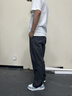 真維斯（Jeanswest）休閑褲亞麻夏季直筒寬松闊腿高檔時尚潮流中國風男裝棉麻長褲子 灰色 2XL 推薦（155-175）斤 曬單實拍圖