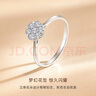 CRD克徠帝【現(xiàn)貨閃發(fā)】手捧花鉑金K金鉆戒女戒求婚結(jié)婚訂婚戒指 PT950鉑金共約30分 曬單實(shí)拍圖