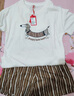 貓人女士睡衣女100%純棉【帶胸墊可外穿】短袖薄款套頭家居服米色XL 曬單實拍圖