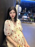 ARTFULMOM英國(guó)孕婦夏裝連衣裙2025新款薄款甜美短袖時(shí)尚大碼寬松顯瘦孕婦裙 米杏色 M 曬單實(shí)拍圖