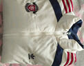 阿迪達斯 （adidas）棉服男士女裝2025秋冬季戶(hù)外運動(dòng)服保暖立領(lǐng)休閑棉襖夾克上衣 KC0094白藍 兩面穿 S 曬單實(shí)拍圖