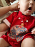 迪士尼（Disney）童裝寶寶周歲禮服夏季新款嬰兒連體衣0-6個(gè)月百日宴服新生兒衣服 紅色 73cm 73碼適合7-9個(gè)月(13-18斤) 曬單實(shí)拍圖