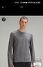 lululemon丨Metal Vent Tech 男士運(yùn)動(dòng)長(zhǎng)袖 T 恤 透氣 LM3DOYS 深煤灰/黑 M 曬單實(shí)拍圖
