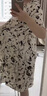 拉倫菲韻意式高端品牌重磅真絲連衣裙女2025夏季新款氣質(zhì)收腰桑蠶絲碎花裙 米色（真絲桑蠶絲系列） 2XL 【120-130斤】 曬單實拍圖