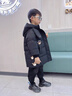 G.DUCKKIDS小黃鴨童裝兒童羽絨服男童中長款加厚男孩外套冬季寶寶小惡魔衣服 黃色 90 建議1~2歲【 80-90cm】 曬單實拍圖