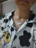 秋虞足銀99花團(tuán)錦簇項鏈女手工流蘇鎖骨鏈生日520送女朋友情人節(jié)禮物 純銀項鏈【精美禮盒裝】 曬單實拍圖