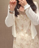 自巧小個(gè)子法式浪漫蕩領(lǐng)碎花吊帶連衣裙女2024春夏新款顯瘦中長(zhǎng)裙 水霧花 S (3碼) 曬單實(shí)拍圖