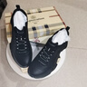 雅格獅丹（Aquascutum）男鞋秋季2025新款牛皮透氣休閑運(yùn)動鞋時尚潮流戶外跑步鞋 黑色 43 曬單實拍圖