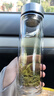 OEMG德國進口品質(zhì)茶水分離杯玻璃杯鋼化防摔打不碎茶杯雙層高硼硅水杯 加厚款鋼本色ML350ml 曬單實拍圖