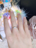 BOEAY鉆戒一克拉結(jié)求婚戒指莫桑鉆石戒指女款純銀鐘久久七夕情人節(jié)禮物 【鉆戒禮盒】免費刻字 曬單實拍圖