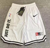 NBA KIDS-NIKE北卡藍美式刺繡大學(xué)籃球褲五分訓練速干短褲運動(dòng)跑步運動(dòng)褲 耐克白色斜紋短褲/just 4XL 精準尺碼可咨詢(xún)客服 曬單實(shí)拍圖