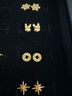 周六福（ZLF）  黃金耳釘女款5G足金車(chē)花幻彩銅錢(qián)耳飾送女友  計價(jià) 一對-1g 曬單實(shí)拍圖