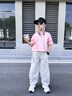 兜兜王國男童夏季薄款運動褲中大童休閑褲2025新款兒童長褲男孩彎刀工裝褲 灰色 150 cm 曬單實拍圖